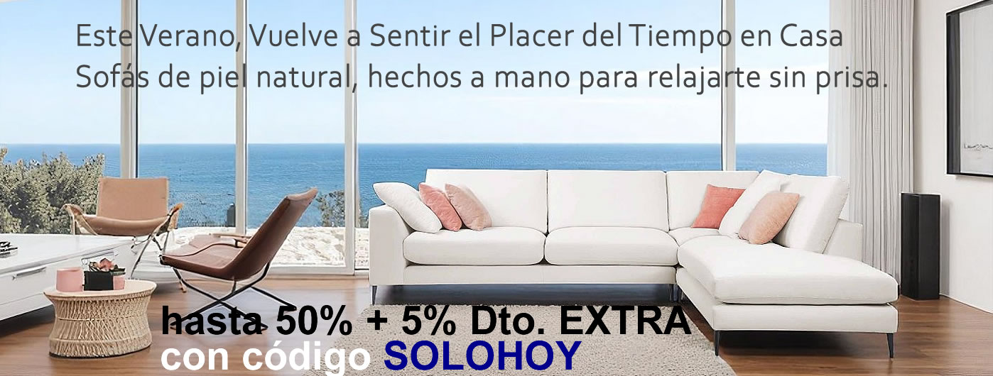 SOFAS PIEL NATURAL CALIDAD